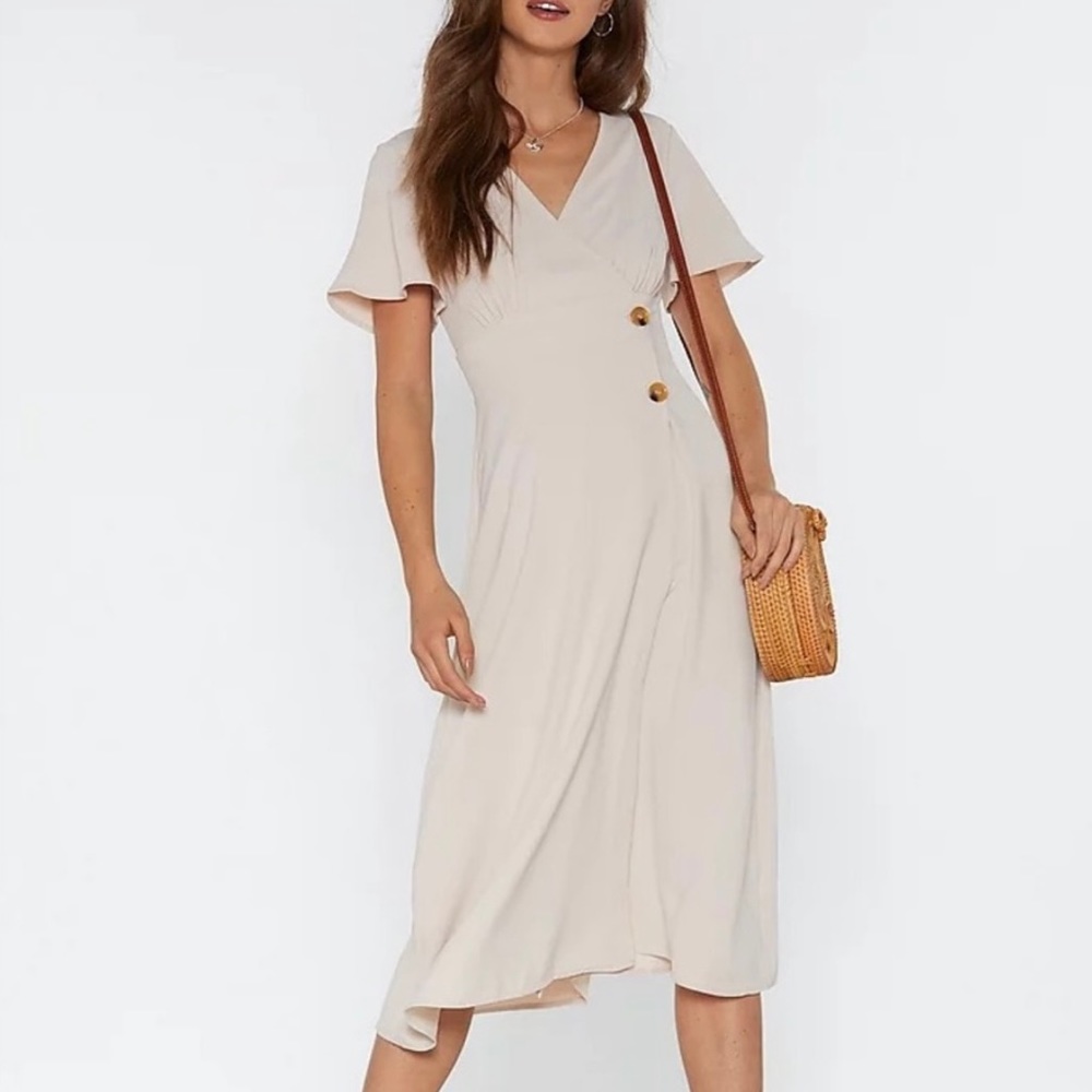 NastyGal Make It Double Midi Dress